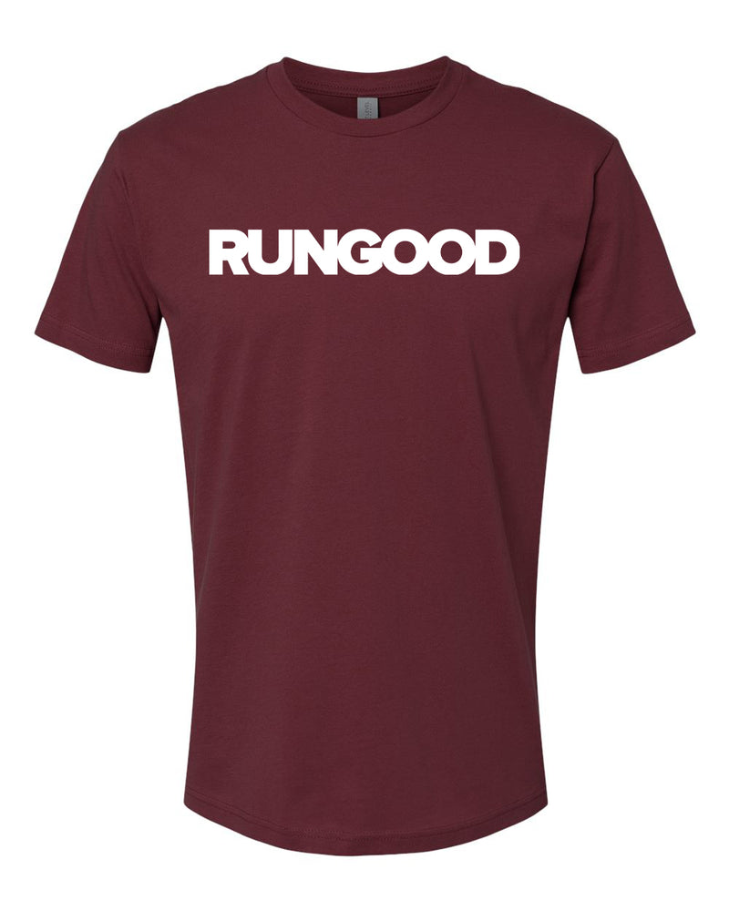 RUNGOOD Classic Tee Maroon and White